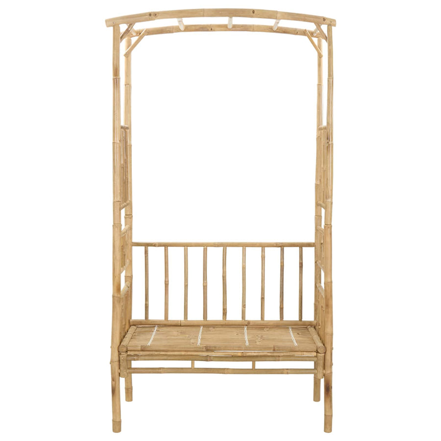 Tuinboog met Bank Naturel 115 x 50 x 205 cm Bamboe