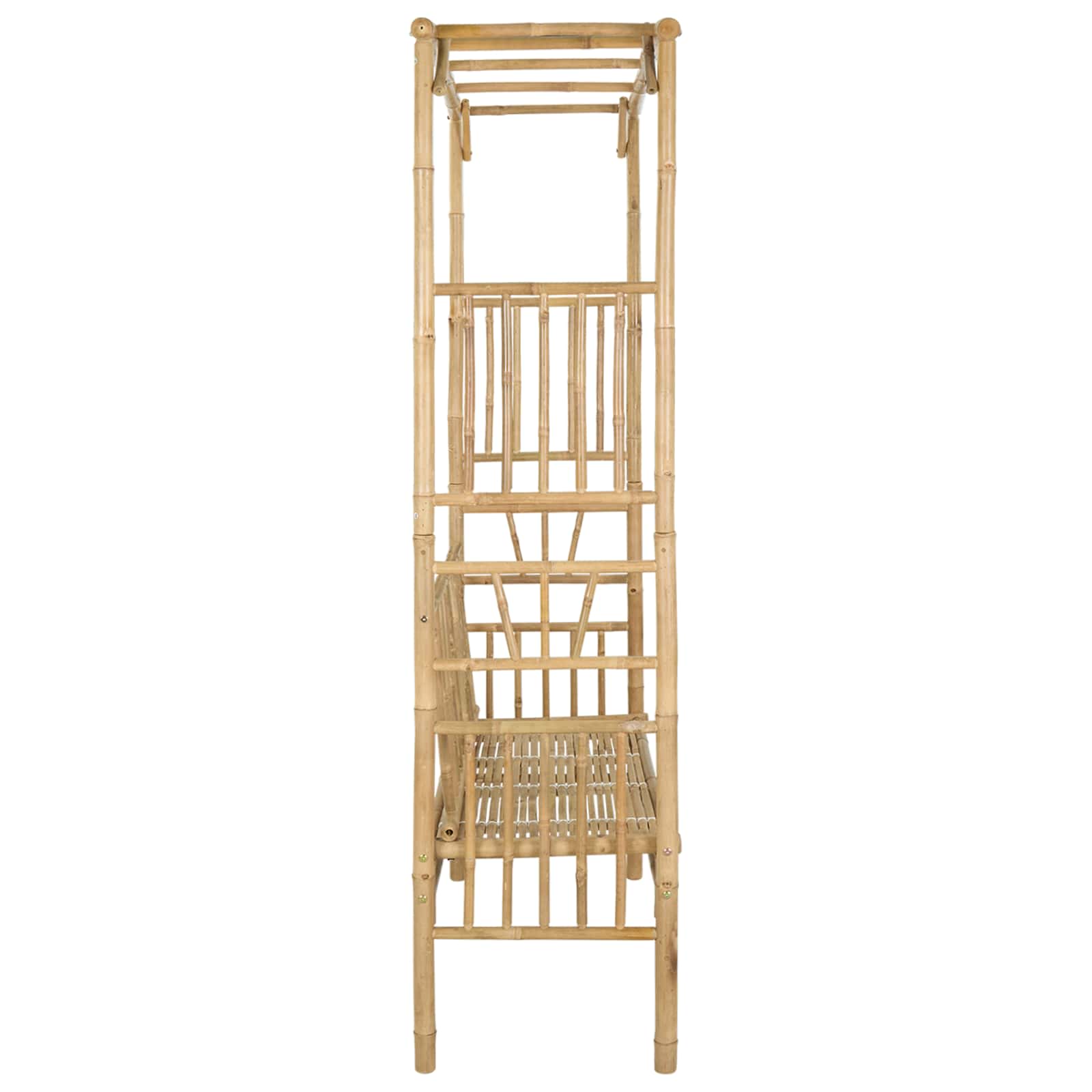 Tuinboog met Bank Naturel 115 x 50 x 205 cm Bamboe