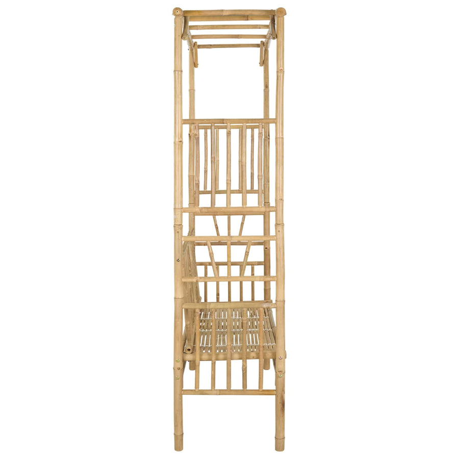 Tuinboog met Bank Naturel 115 x 50 x 205 cm Bamboe