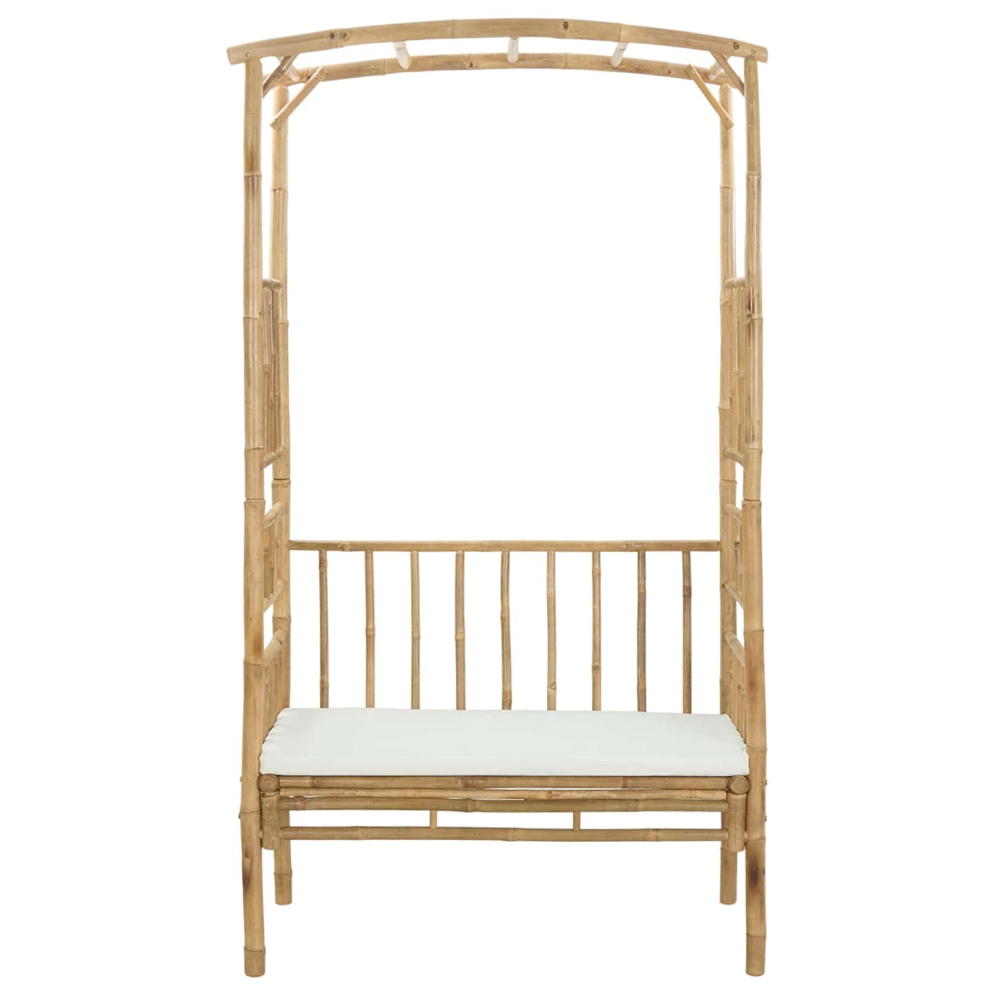 Tuinboog met Bank Naturel 115 x 50 x 205 cm Bamboe