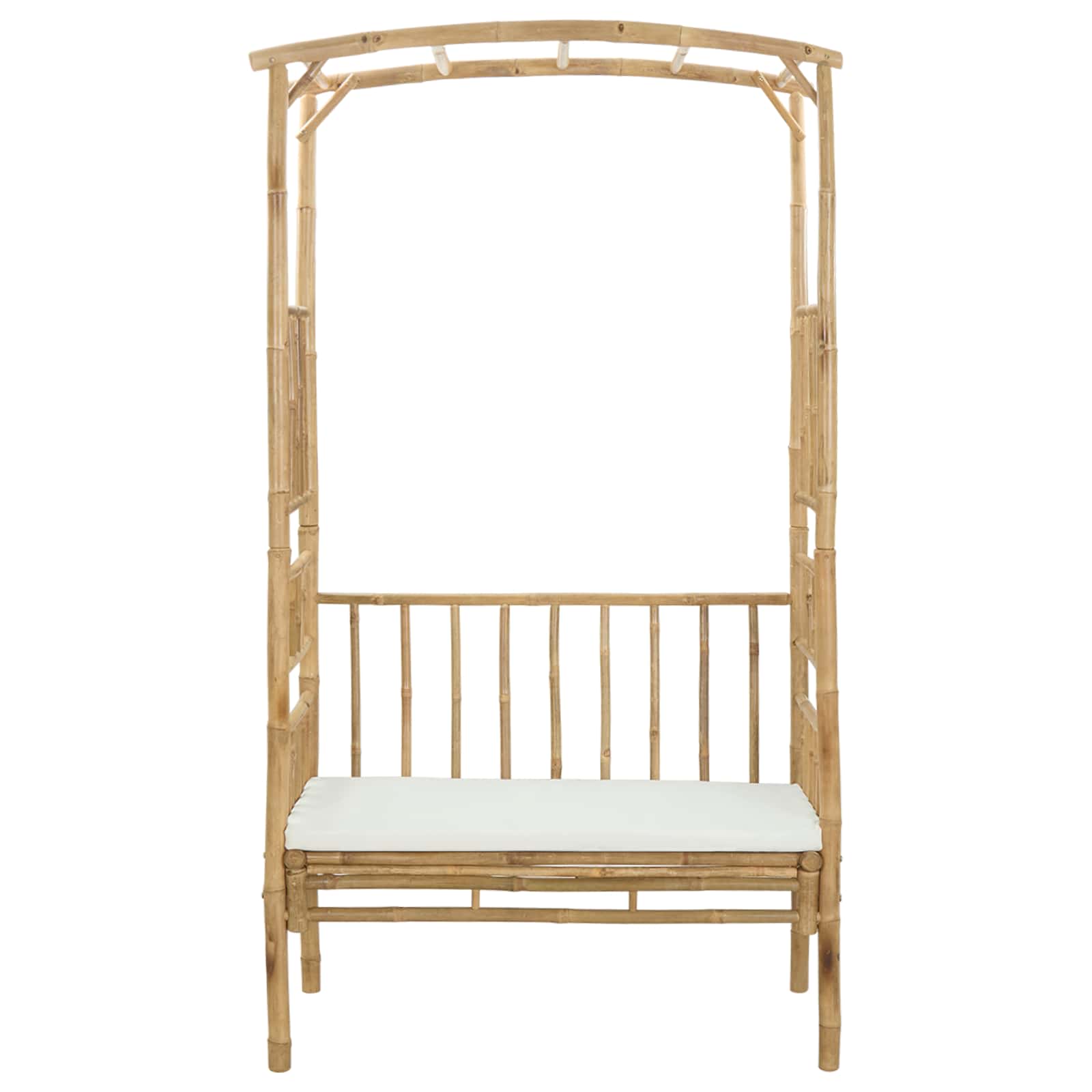 Tuinboog met Bank Naturel 115 x 50 x 205 cm Bamboe