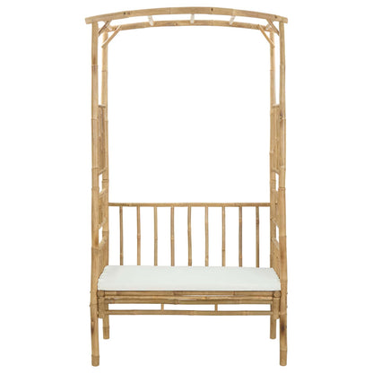 Tuinboog met Bank Naturel 115 x 50 x 205 cm Bamboe