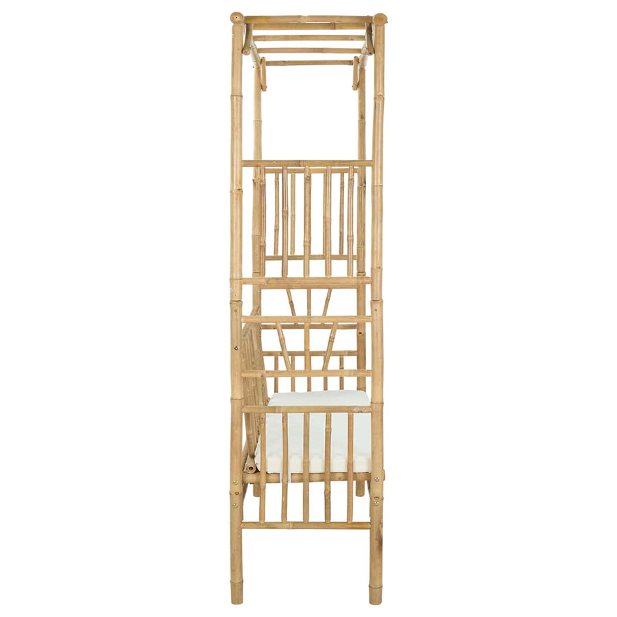 Tuinboog met Bank Naturel 115 x 50 x 205 cm Bamboe