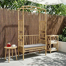 Tuinboog met Bank Naturel 115 x 50 x 205 cm Bamboe