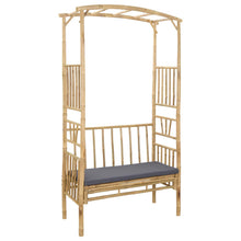 Tuinboog met Bank Naturel 115 x 50 x 205 cm Bamboe