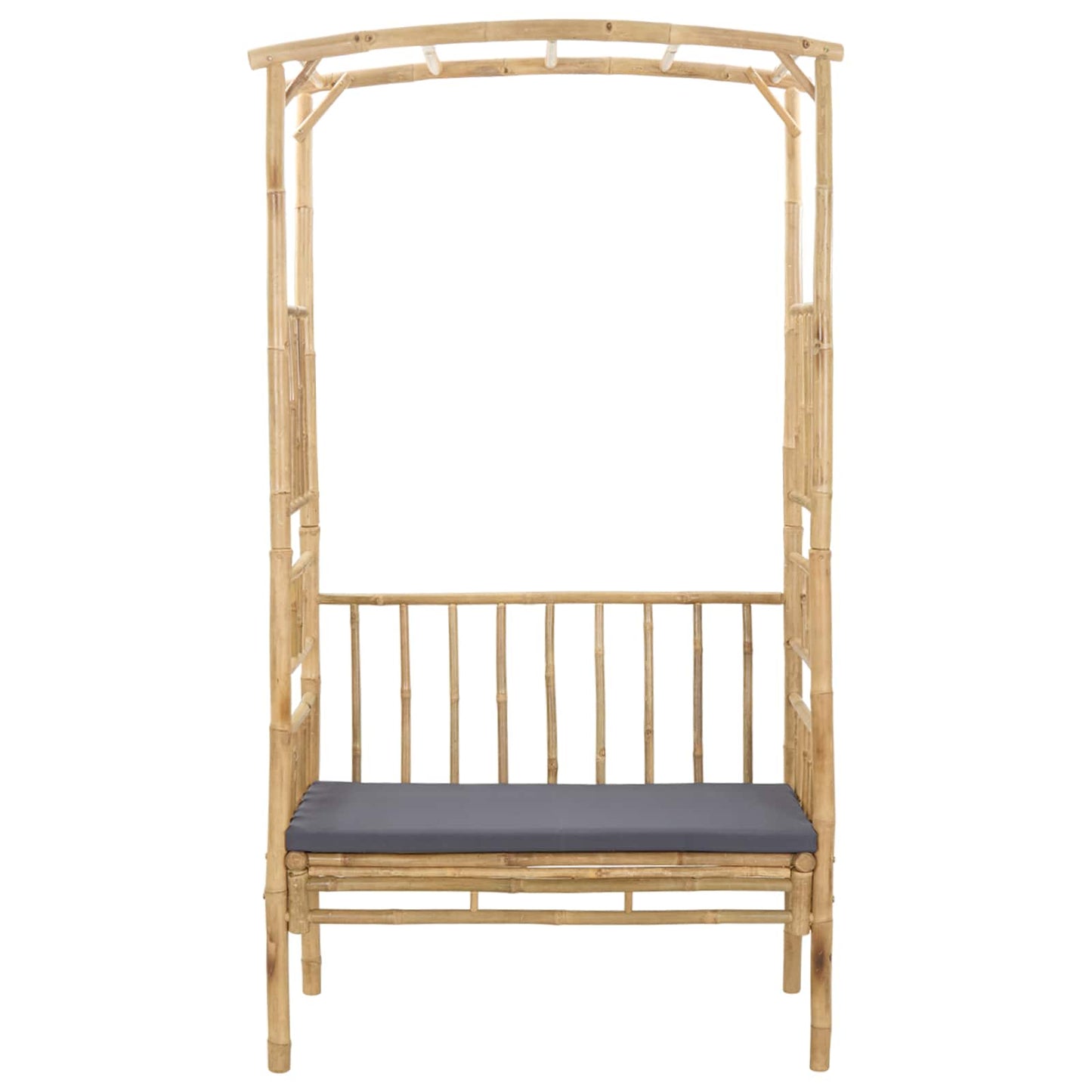 Tuinboog met Bank Naturel 115 x 50 x 205 cm Bamboe