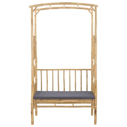 Tuinboog met Bank Naturel 115 x 50 x 205 cm Bamboe