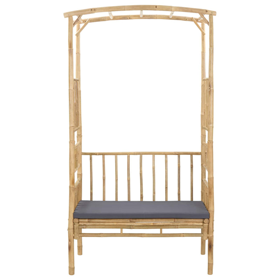 Tuinboog met Bank Naturel 115 x 50 x 205 cm Bamboe