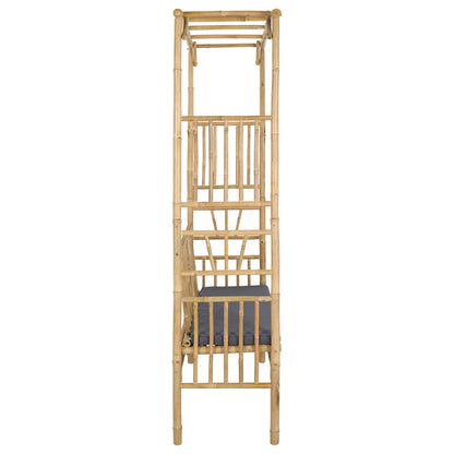 Tuinboog met Bank Naturel 115 x 50 x 205 cm Bamboe