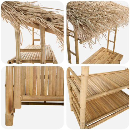 Buiten Bartafel Naturel 110 x 50 x 209 cm Bamboe