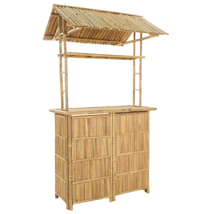 Buiten Bartafel Naturel 115 x 95 x 214 cm Bamboe