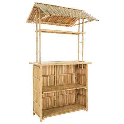 Buiten Bartafel Naturel 115 x 95 x 214 cm Bamboe