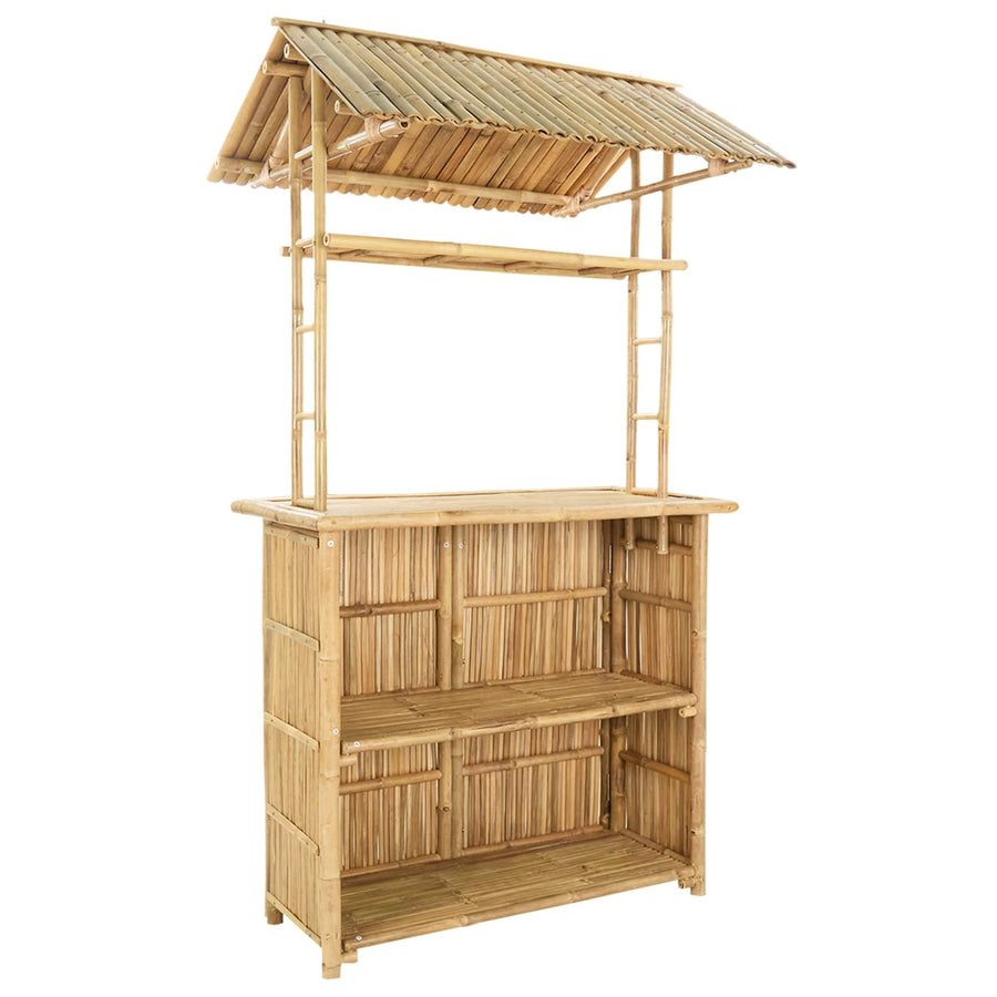 Buiten Bartafel Naturel 115 x 95 x 214 cm Bamboe