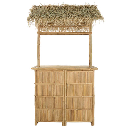 Buiten Bartafel Naturel 115 x 95 x 215 cm Bamboe