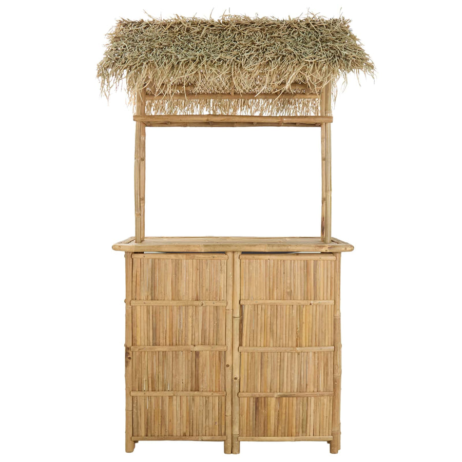 Buiten Bartafel Naturel 115 x 95 x 215 cm Bamboe