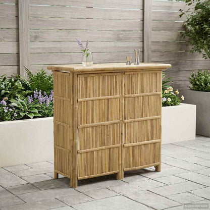 Buiten Bartafel Naturel 115 x 55 x 105 cm Bamboe