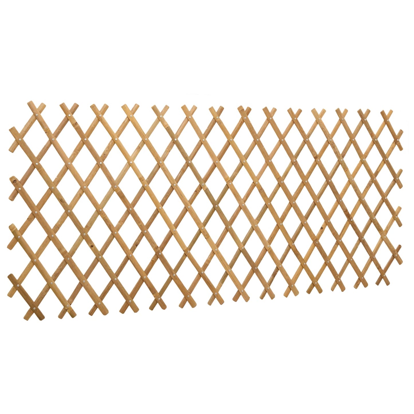 Uitschuifbaar plantenrek 2 pcs Licht Bruin 100 x 105 cm Bamboe
