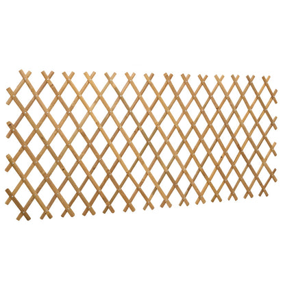 Uitschuifbaar plantenrek 2 pcs Licht Bruin 100 x 105 cm Bamboe