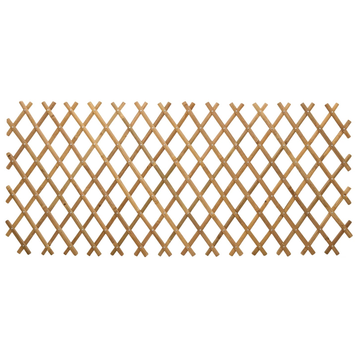 Uitschuifbaar plantenrek 2 pcs Licht Bruin 100 x 105 cm Bamboe