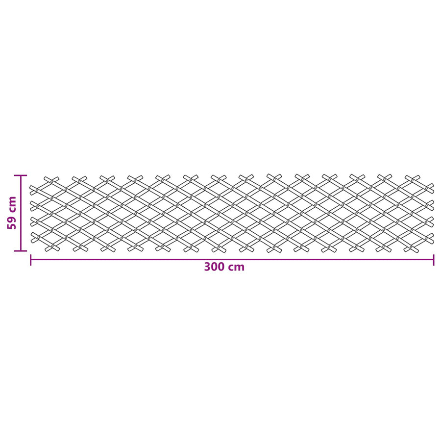 Uitschuifbaar plantenrek 2 pcs Licht Bruin 100 x 105 cm Bamboe