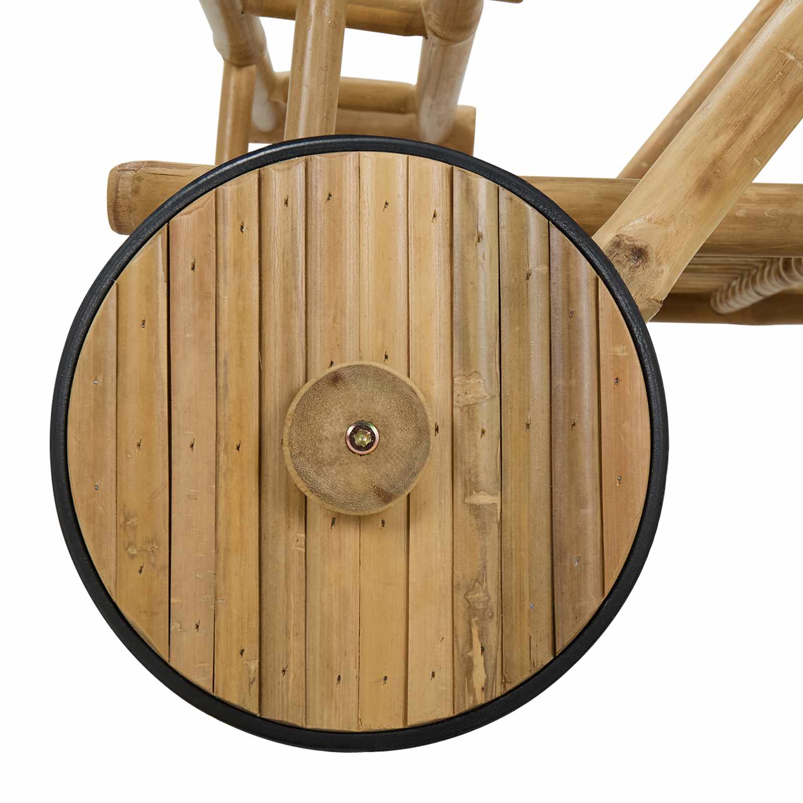 Theekar met wielen Naturel 79 x 67,5 x 84 cm Bamboe