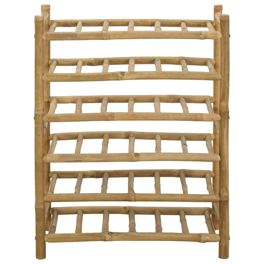 Wijnrek Naturel 57 x 29,5 x 72 cm Bamboe