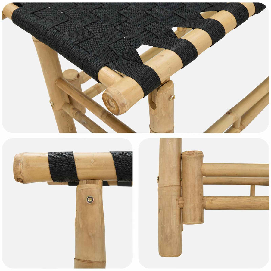 Tuinbank Naturel 80 x 38 x 40 cm Bamboe