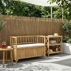 Tuinopbergbank bamboe 110x47x80 cm naturel