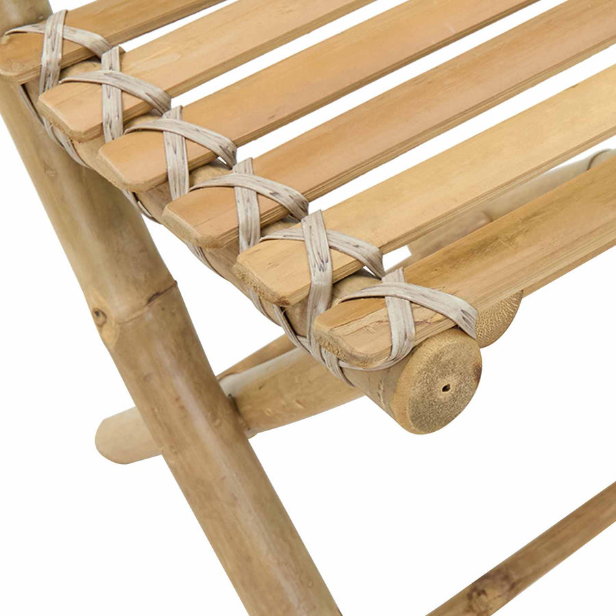 Tuinstoel 4 pcs Naturel 42 x 53 x 90 cm Bamboe