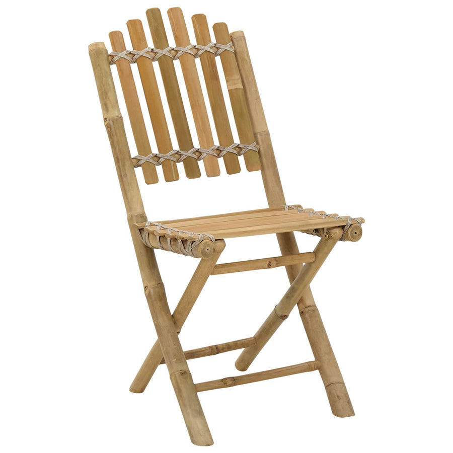 Tuinstoel 4 pcs Naturel 42 x 53 x 90 cm Bamboe
