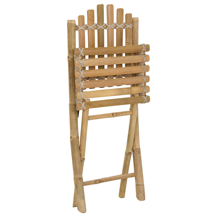 Tuinstoel 4 pcs Naturel 42 x 53 x 90 cm Bamboe