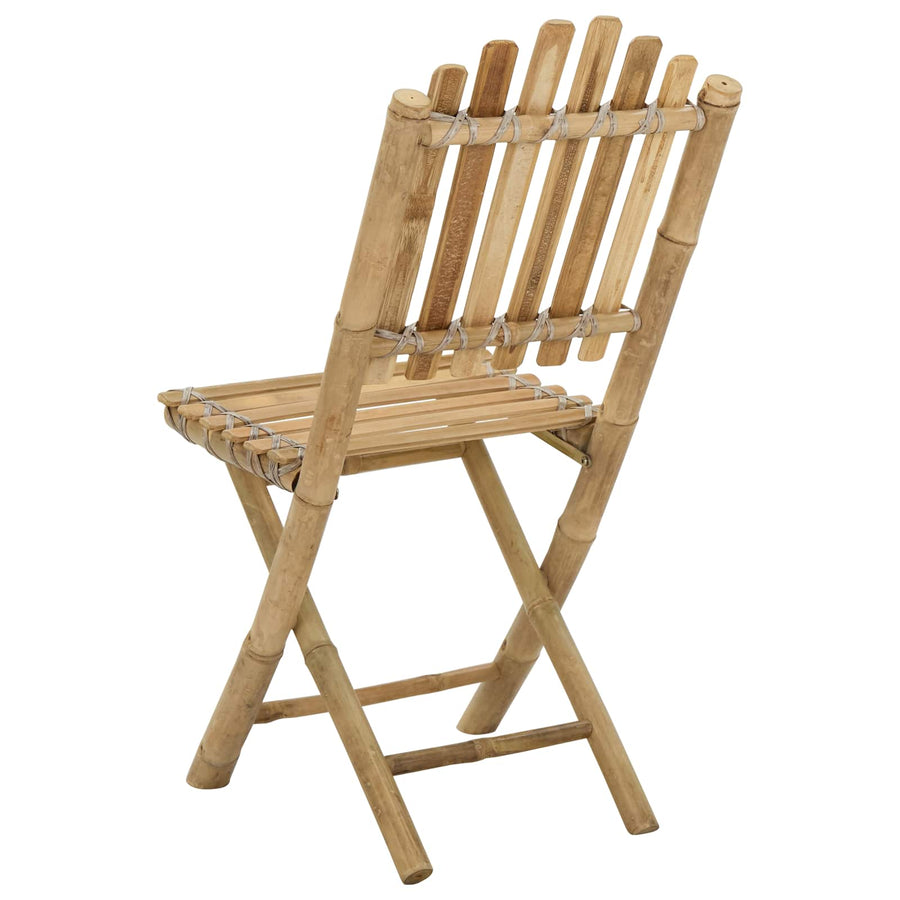 Tuinstoel 4 pcs Naturel 42 x 53 x 90 cm Bamboe