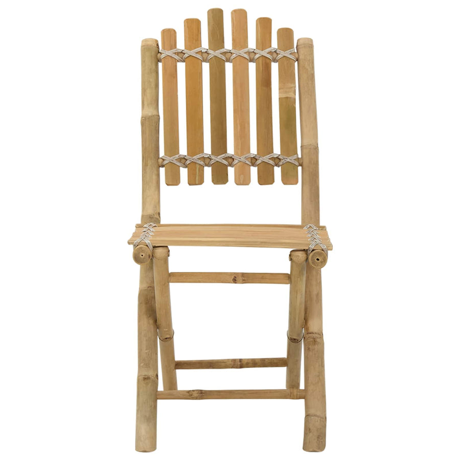 Tuinstoel 4 pcs Naturel 42 x 53 x 90 cm Bamboe