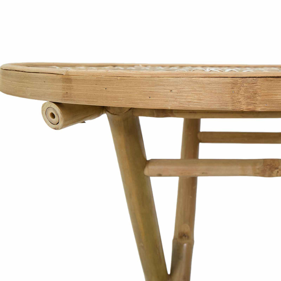 Tuinstafel Naturel 80 x 70 cm Bamboe