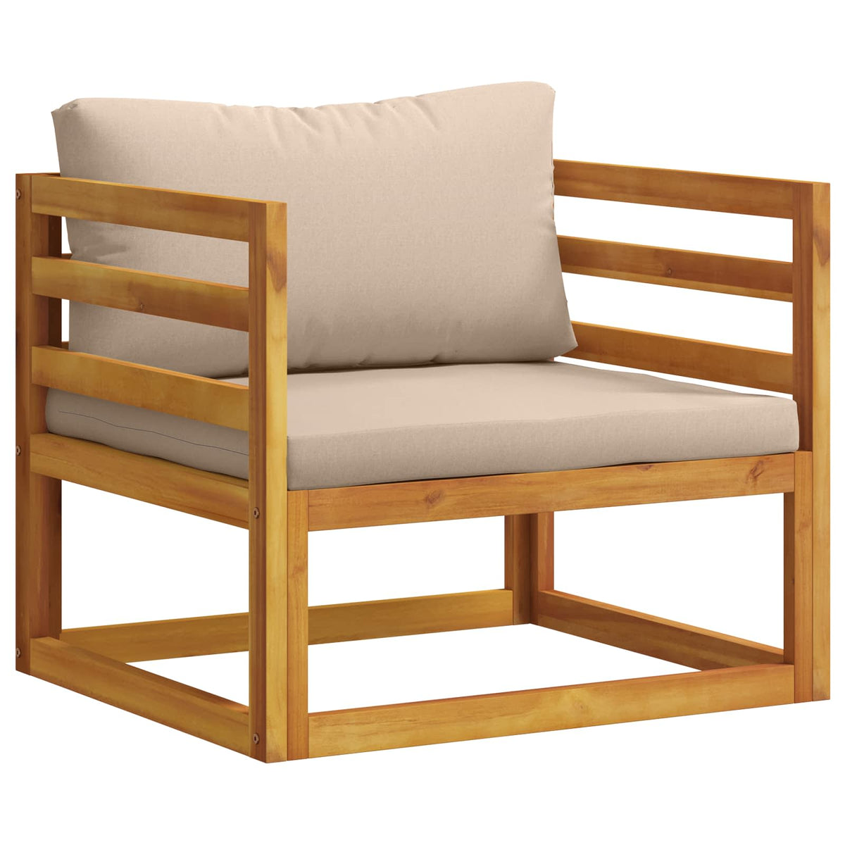 Bankstel 12 st Naturel Massief Acaciahout