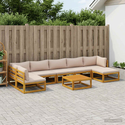 Bankstel 8 st Naturel Massief Acaciahout