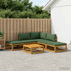 Tuinset massief acaciahout groen