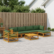 Loungeset 7-delig massief acaciahout