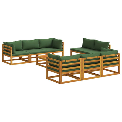 9-delige modulaire tuinloungeset Naturel Massief Acaciahout