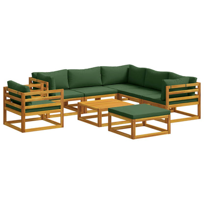 Bankstel 8 st Naturel Massief Acaciahout