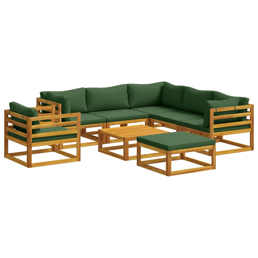 Bankstel 8 st Naturel Massief Acaciahout