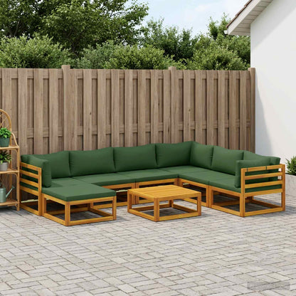 Bankstel 8 st Naturel Massief Acaciahout