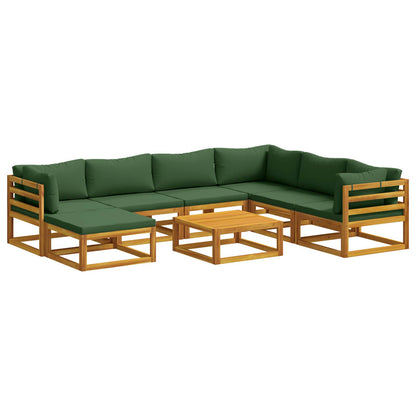Bankstel 8 st Naturel Massief Acaciahout