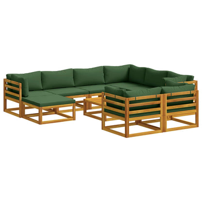 Bankstel 10 st Naturel Massief Acaciahout