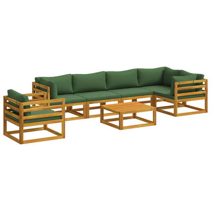 Bankstel 7 st Naturel Massief Acaciahout