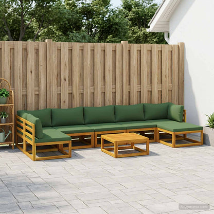 Bankstel 8 st Naturel Massief Acaciahout