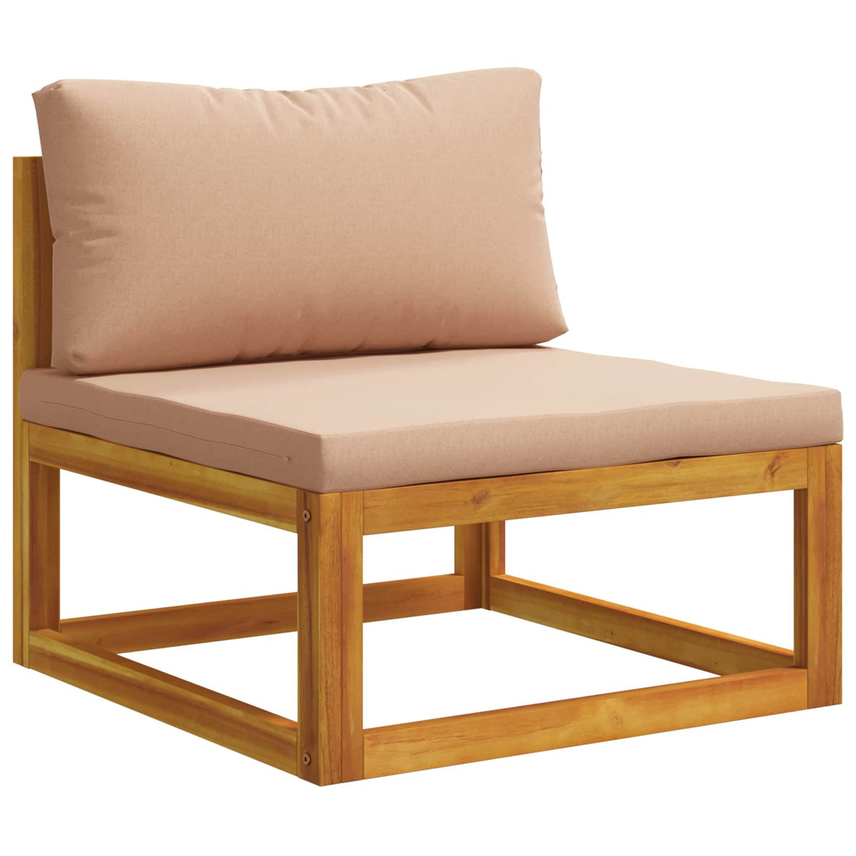 Bankstel 6 st Naturel Massief Acaciahout