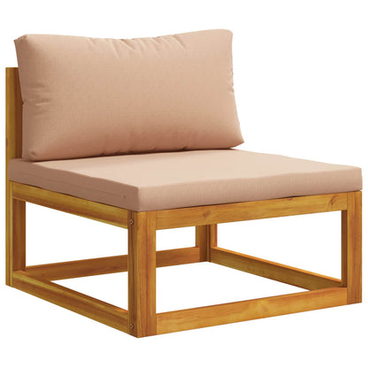 Bankstel 6 st Naturel Massief Acaciahout