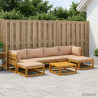 Loungeset 7-delig massief acaciahout naturel