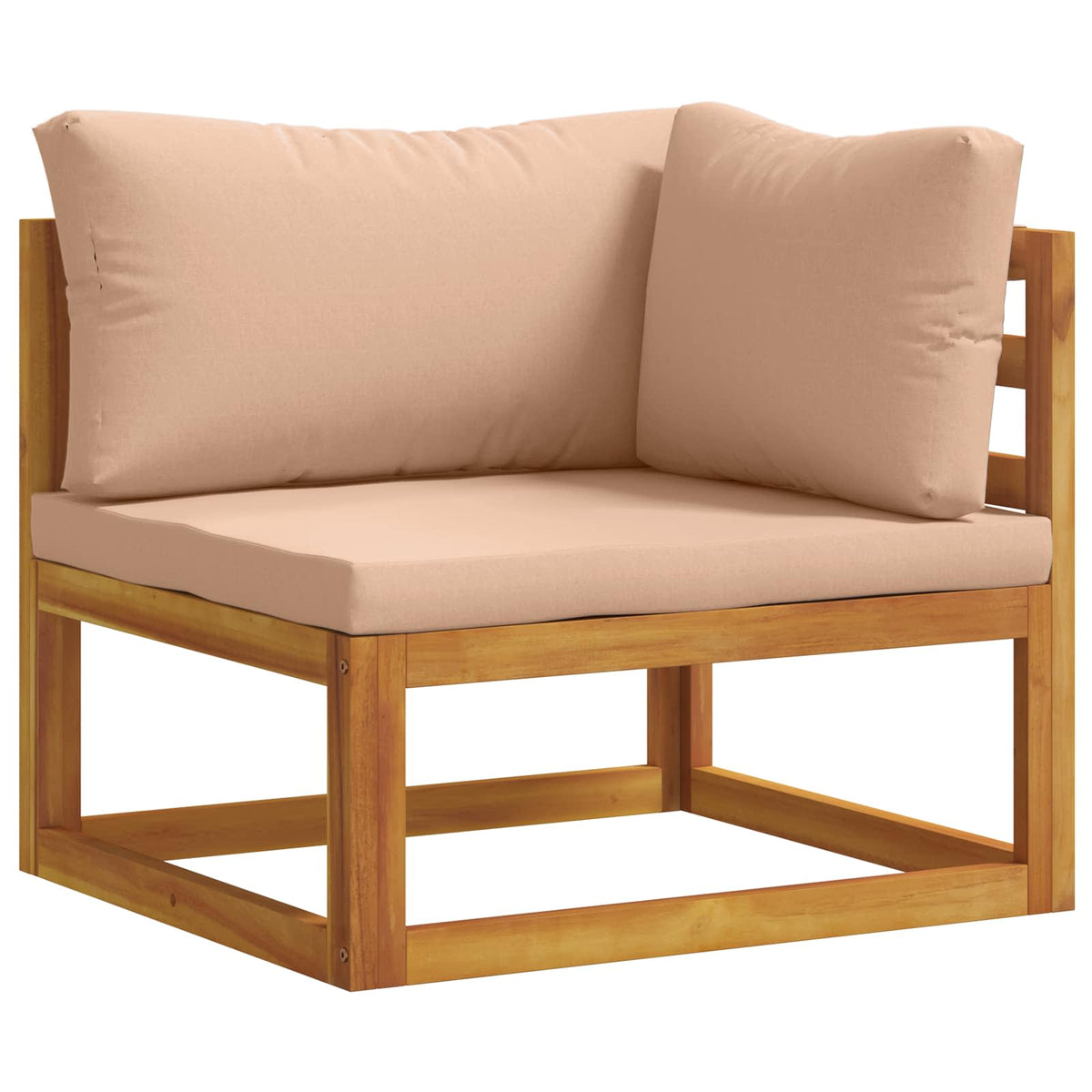 Bankstel 6 st Naturel Massief Acaciahout